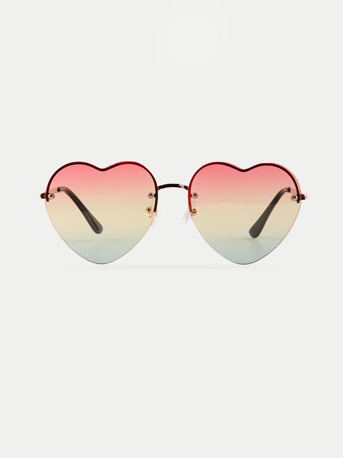 Heart Gradient Sunglasses | Rainbow-Image 1