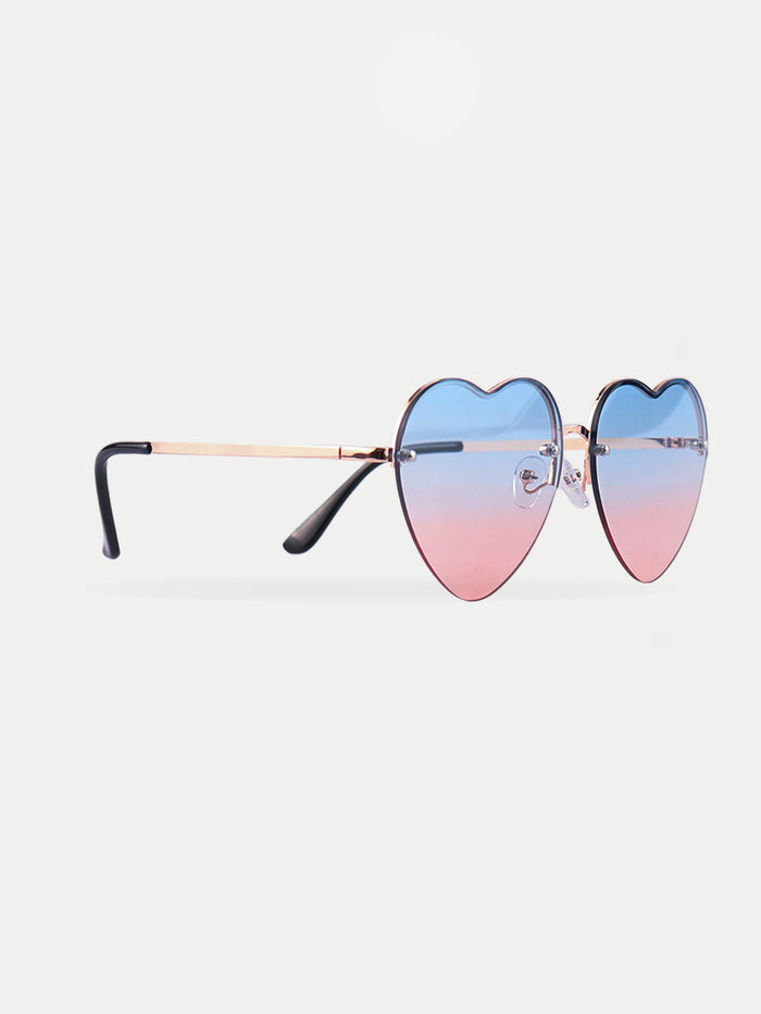 Heart Gradient Sunglasses | Blue/Pink-Image 2