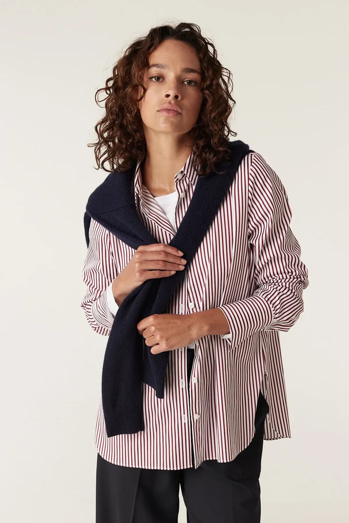 HENRI STRIPE SHIRT | Red Stripe - Darling & Domain