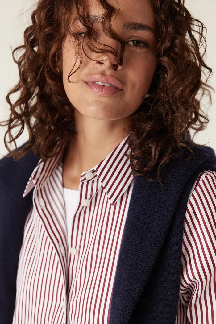 HENRI STRIPE SHIRT | Red Stripe - Darling & Domain
