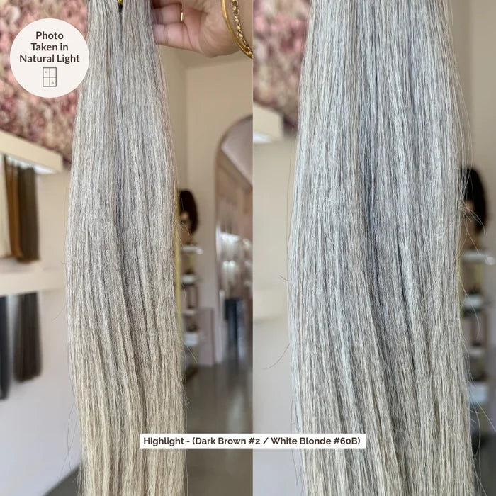 Highlight (Dark Brown #2 / White Blonde #60B) Genius Weft