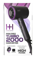 Hot and Hotter Professional Portable Mini Pro Turbo 2000 Hair Dryer - Palms Fashion Inc.
