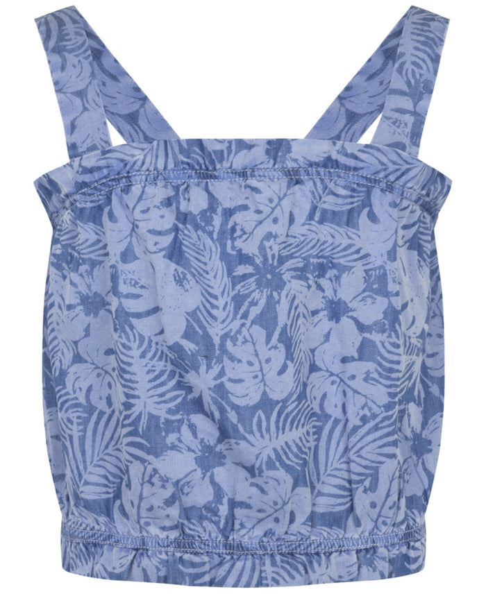 Hurley Big Girls Printed Chambray Tank Top - Bjcstamped