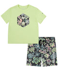Hurley Toddler Boys Multi Mini UPF50 Swim Set, 2 Piece - Shadow Black