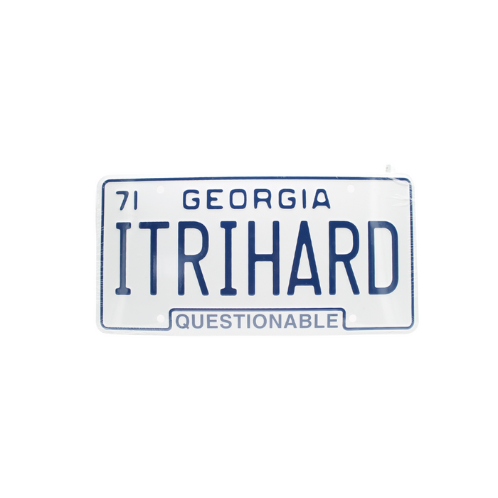 I Tri Hard License Plate