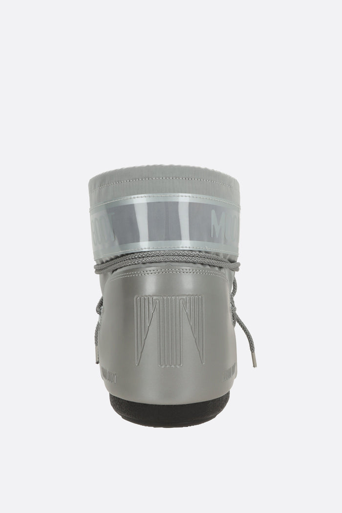Icon Glance low-top snow boots in satin