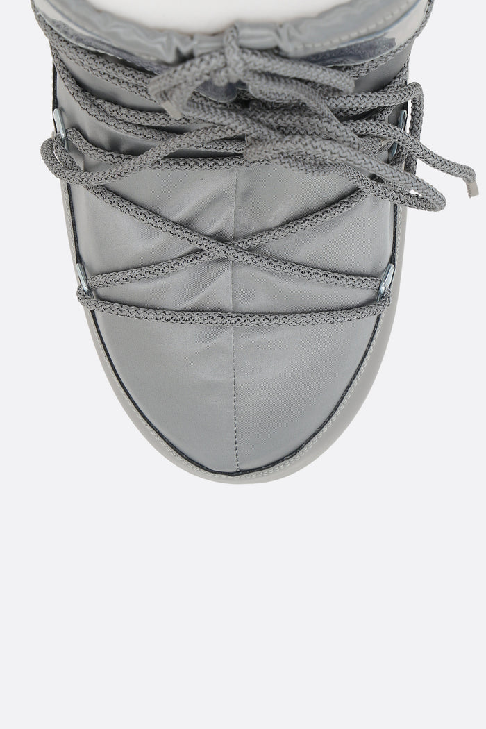 Icon Glance low-top snow boots in satin