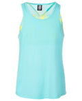 ID Ideology Big Girls Breezy Knit Waves Layered-Look Tank Top - Ocean Sigh