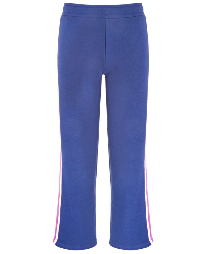 ID Ideology Big Girls Colorblocked Fleece Sweatpants - Tartan Blue