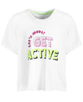 ID Ideology Big Girls Get Active Crop Short-Sleeve T-shirt
