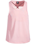ID Ideology Big Girls Mesh Layered-Look Mesh Tank Top- Pink Icing