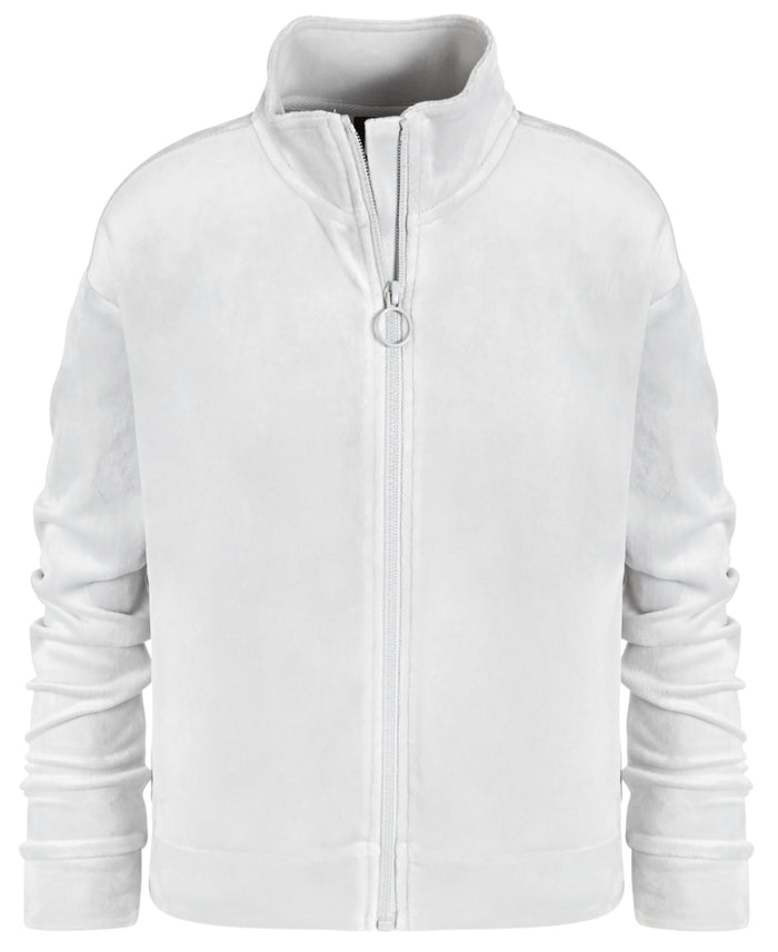 ID Ideology Big Girls Velour Long-Sleeve Zip-up Sweatshirt