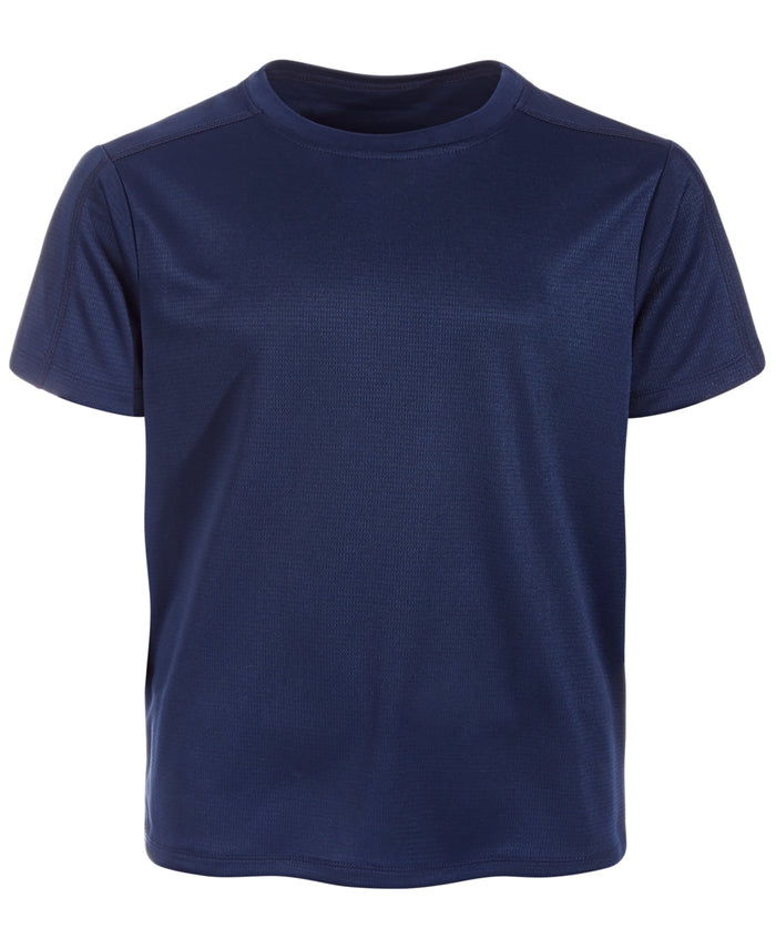 ID Ideology Boys Core Training Short Sleeve Shirt with Crew Neck- INDIGO SEA