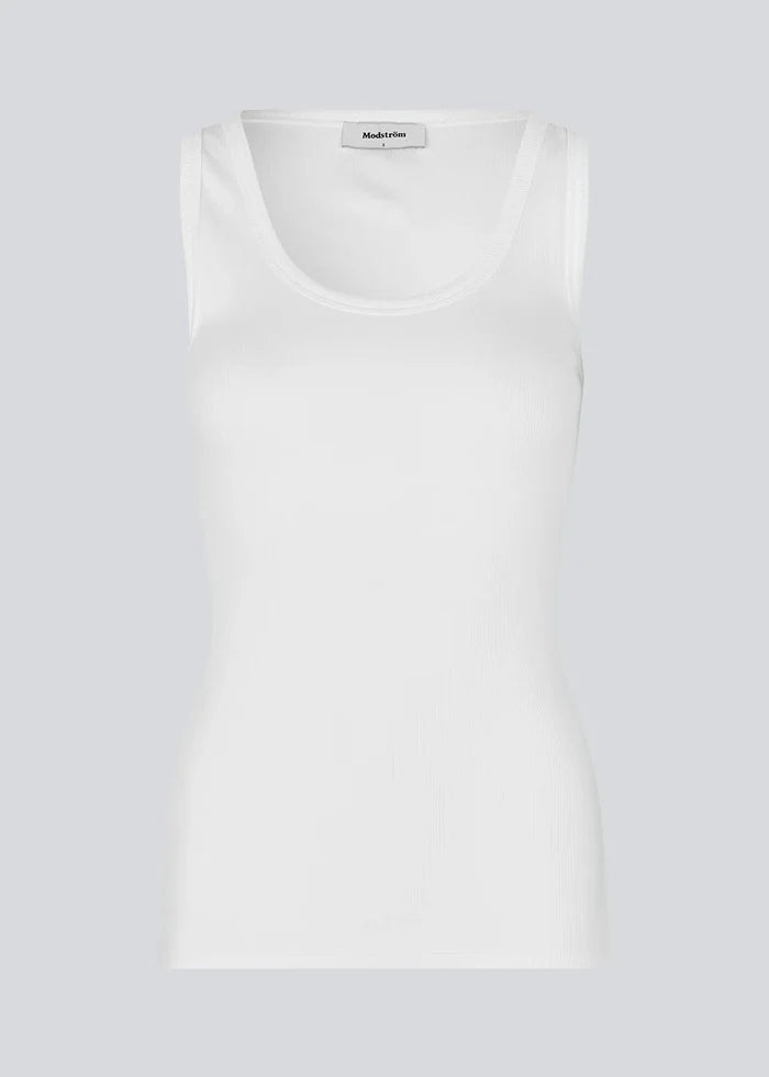 IGOR MD TANK TOP in White by Modstrom
