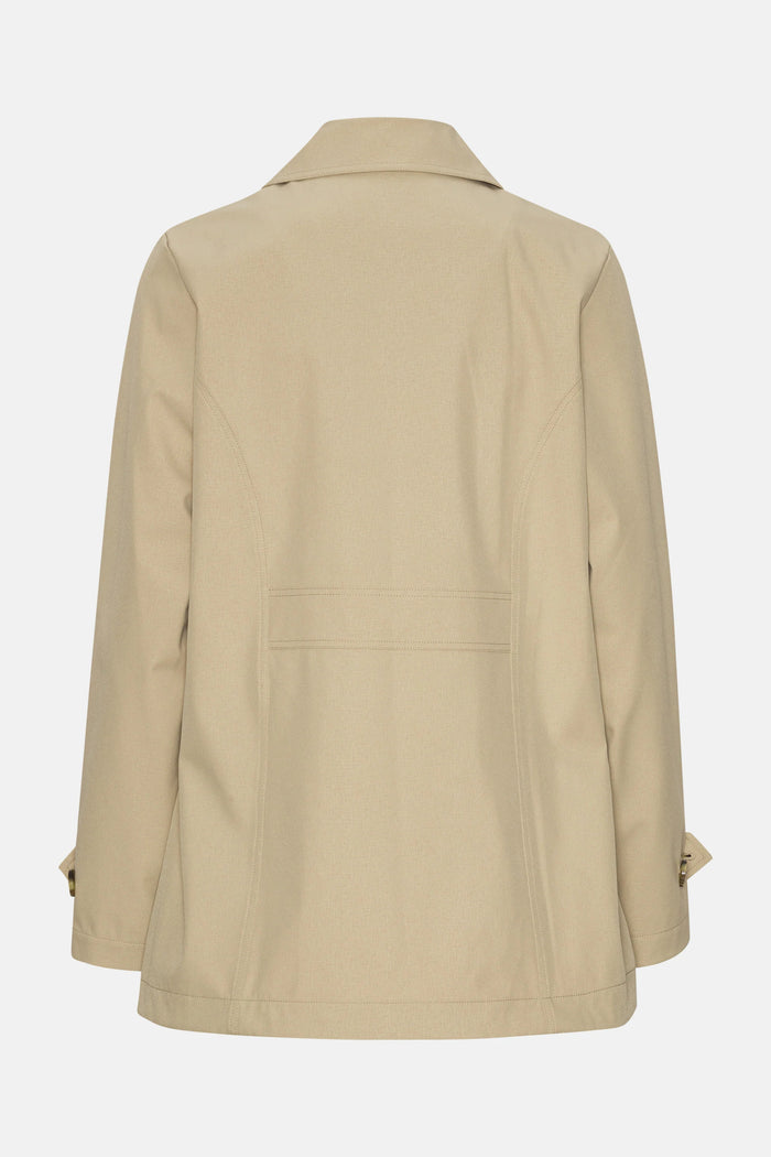 ILSE JACOBSEN TRENCHRAIN02 PEACOAT | White Pepper - Darling & Domain