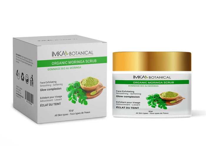 Organic Exfoliating Moringa Glowing Face Scrub - 50 gr - ShanShar Beauty : The world of beauty.