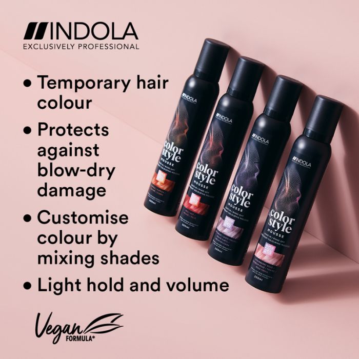 Indola Professional Color Style Mousse 200ml - Medium Brown