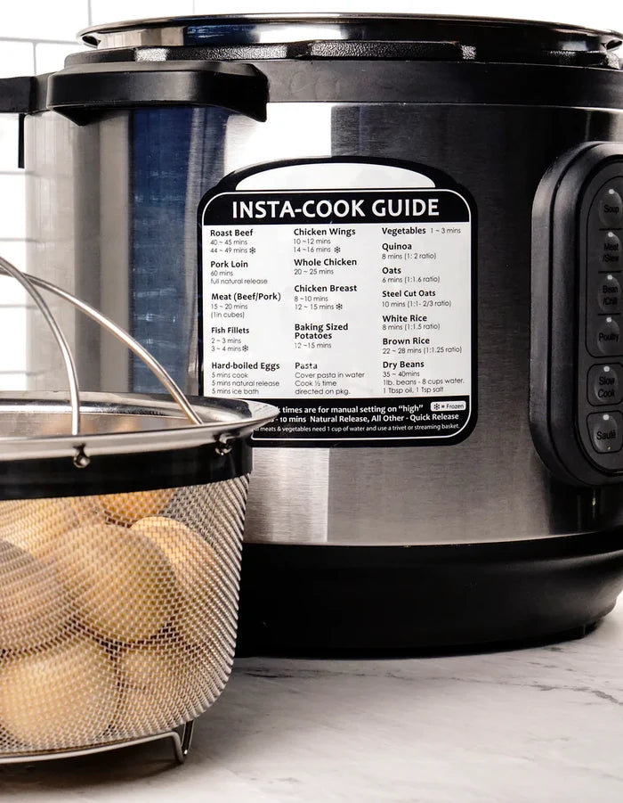 Insta-Cook Guide Label