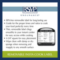 Insta-Cook Guide Label