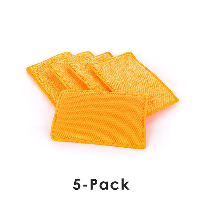 Jersey Bug Scrubber orange with the text "5-Pack" on a white background.
