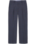 J.Ferrar Big Boys Stretch Deco Single-Pleat Pants - Black