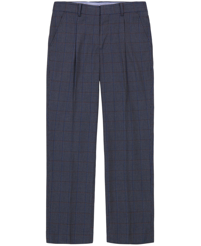 J.Ferrar Big Boys Stretch Deco Single-Pleat Pants - Black