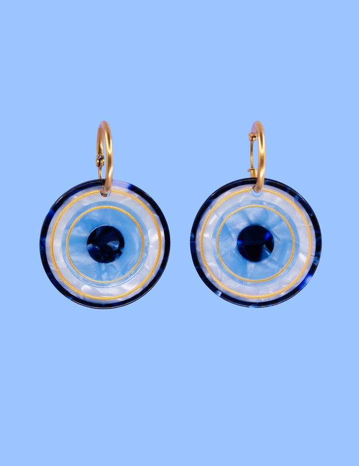 KEM GÖZ Evil Eye earrings