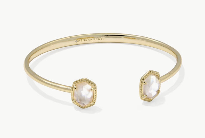 Kendra Scott Daphne Frame Cuff Bracelet Gold Ivory