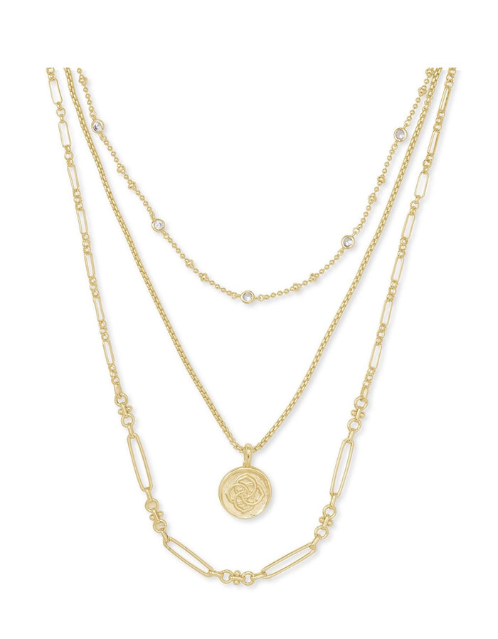 Kendra Scott Medallion Coin Triple Strand