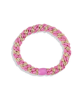 KKNEKKI ORIGINAL HAIR TIES | Bubblegum Beige Glitter Stripe KKNEKKI