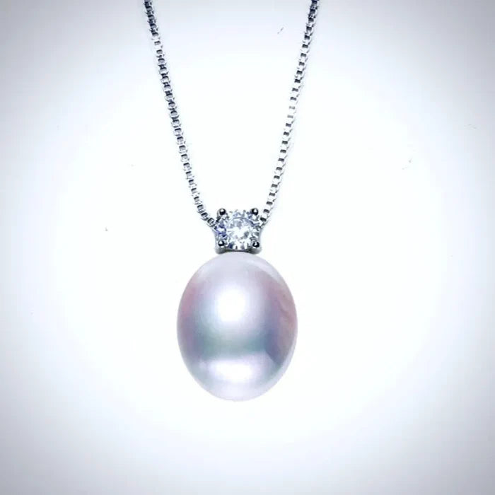 Pearl Wedding Jewelry Sets - Freshwater Pearl and Sterling Silver Bridal Necklace and Earrings Set