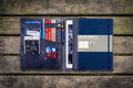 Leather Leuchtturm1917 B5 Notebook & iPad Air/Pro Cover - Navy Blue