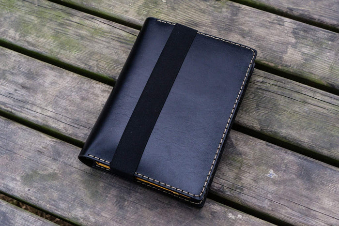 Leather Rhodia A5 Notebook & iPad Mini Cover - Black