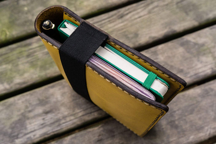 Leather Rhodia A5 Notebook & iPad Mini Cover - Yellow