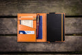 Leather Rhodia A6 Notebook Cover - Orange