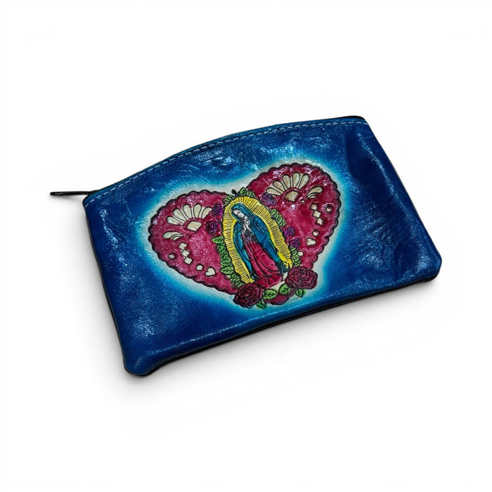 Leather Virgin Coin Purse w/ Heart