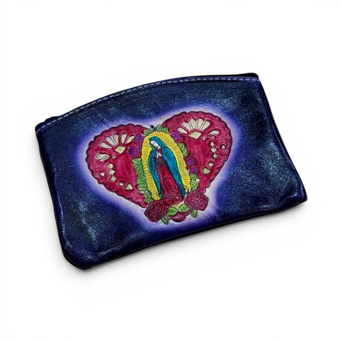 Leather Virgin Coin Purse w/ Heart