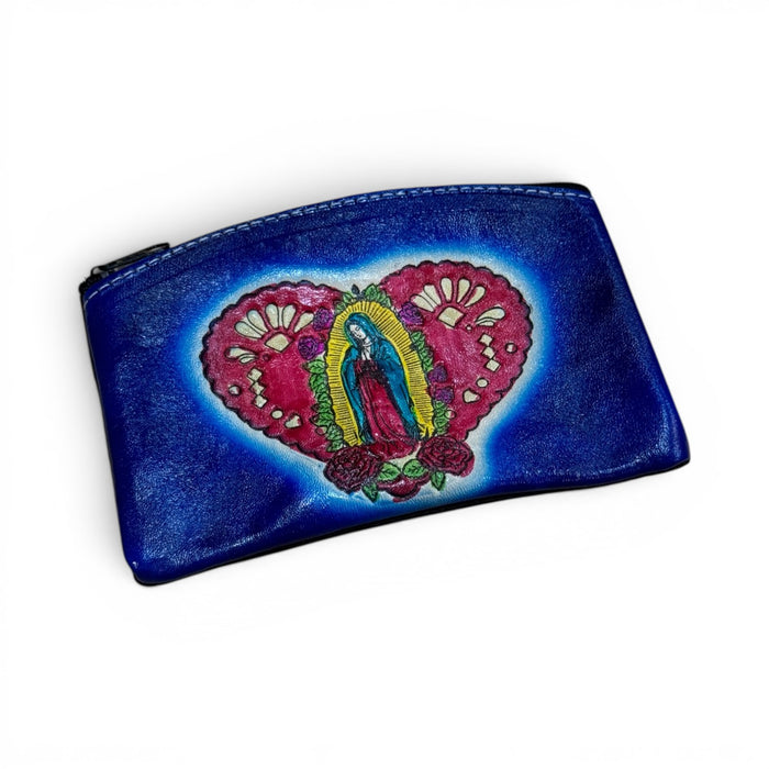 Leather Virgin Coin Purse w/ Heart