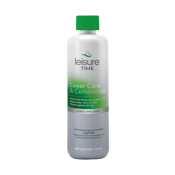 Bottle of Leisure Time Cover Care & Conditioner on a white background