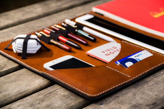 Leuchtturm1917 A4 - A4+ Leather Cover Portfolio - Brown