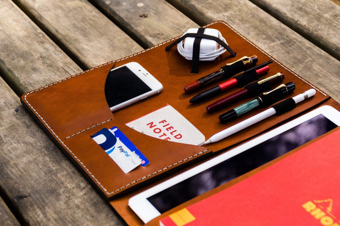 Leuchtturm1917 A4 - A4+ Leather Cover Portfolio - Brown