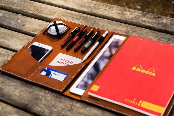 Leuchtturm1917 A4 - A4+ Leather Cover Portfolio - Brown