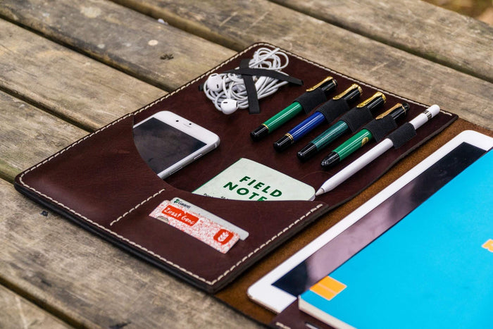Leuchtturm1917 A4 - A4+ Leather Cover Portfolio - Dark Brown