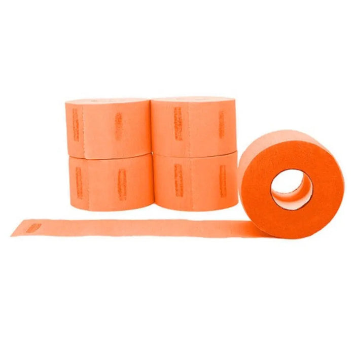 Level 3 Self Adhesive Neck Strips - Orange - BUYBARBER.COM