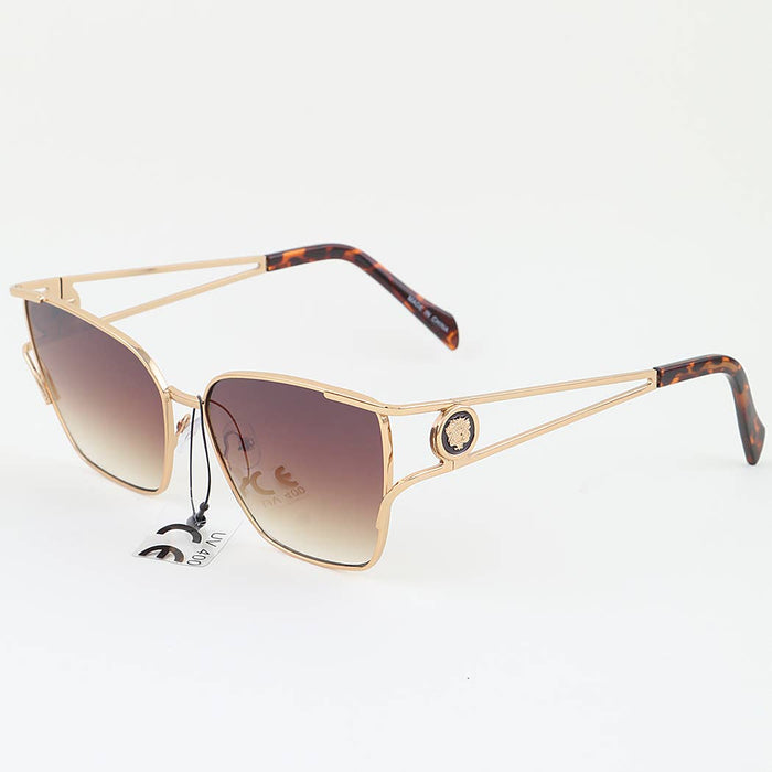Lion Emblem Gradient Tinted Lens Sunglasses