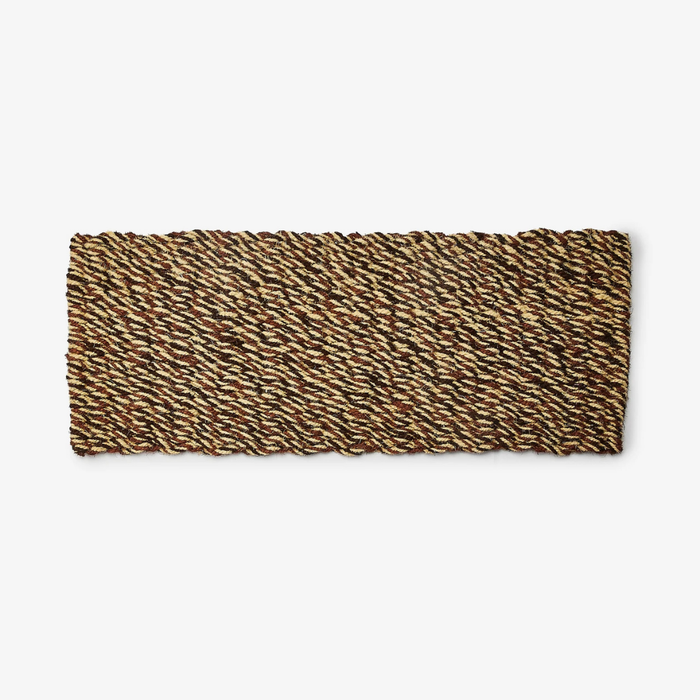 LONG DOOR MAT in Woven Brown by Bonnie and Neil