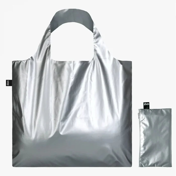 LOQI Metallic Bag with Zip Pocket