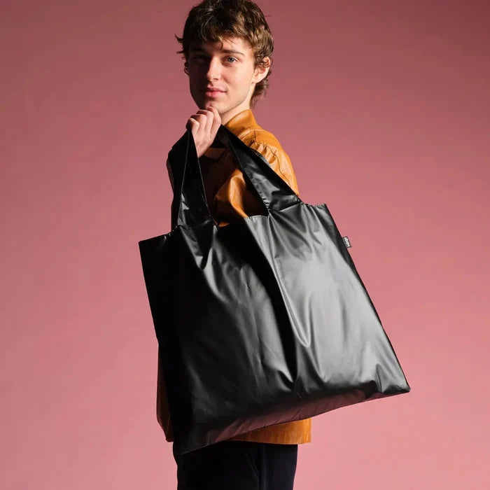 LOQI Metallic Bag with Zip Pocket
