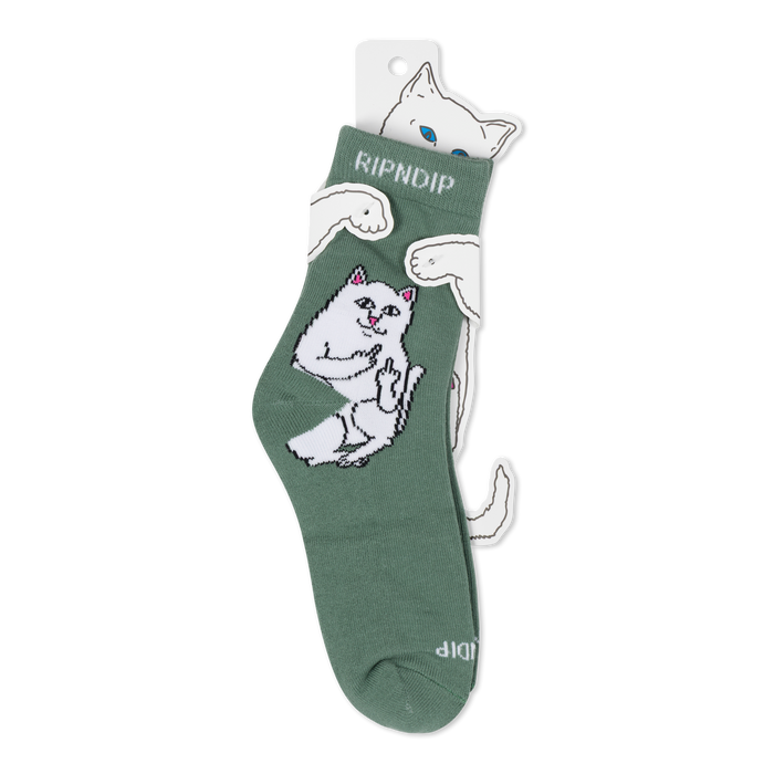 RIPNDIP Lord Nermal Mid Socks (Pine Green)