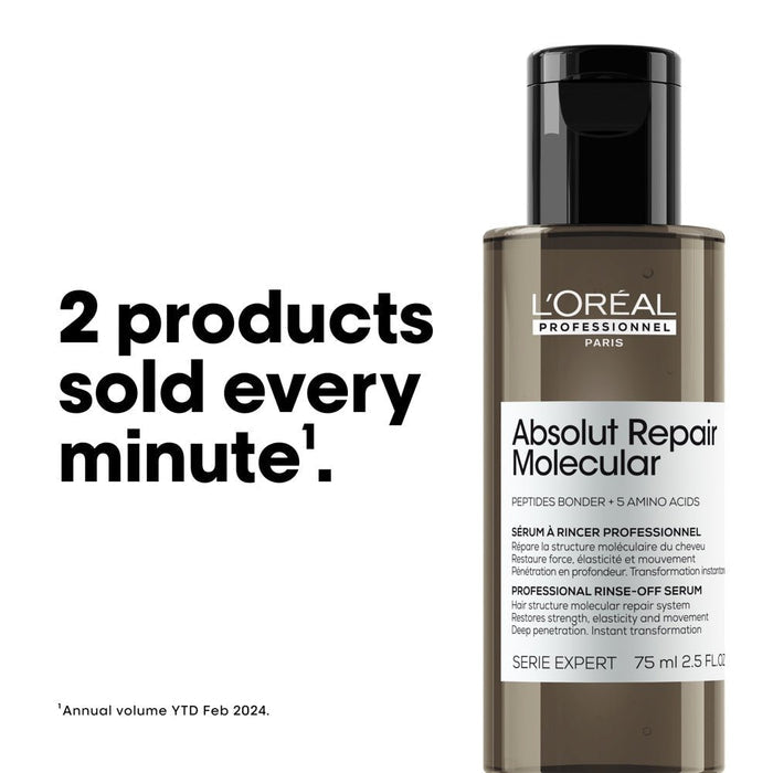 L'Oreal Professionnel Absolut Repair Molecular Rinse - Off Serum - 75ml - Beauty Tribe